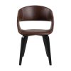 Ghế ăn Nova da PU màu nâu 650002469
