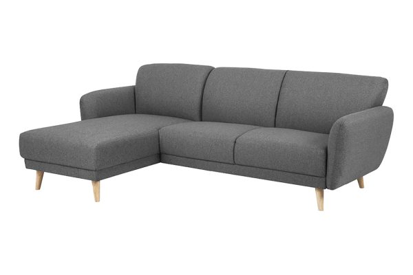 Sofa góc trái Ditte màu xám 1