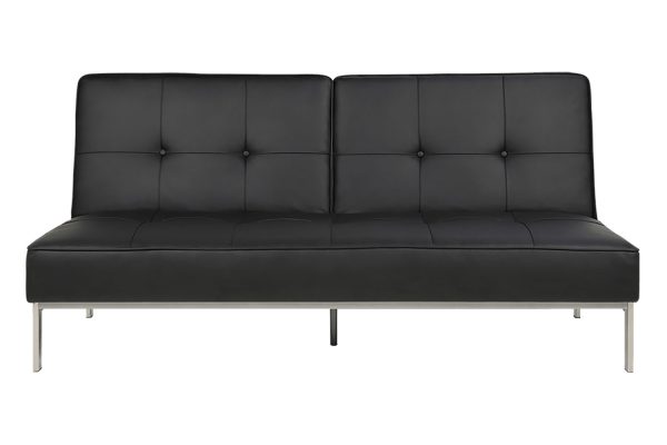 Sofa giường Perugia PU màu đen 1