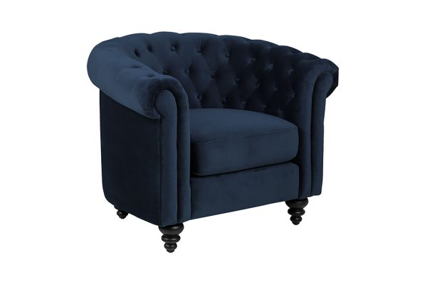 Sofa Charlietown 1 chỗ vải vic màu xanh dương 1