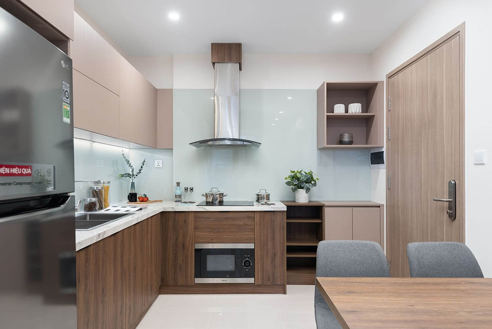 Thiết kế tủ bếp hiện đại cho không gian bếp
